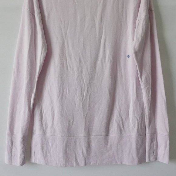 Athleta Womens Pale Pink Surplice Back Long Sleeve Blouse Top Size Small - Picture 3 of 8